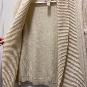 White BR Italian Cashmere cardigan
